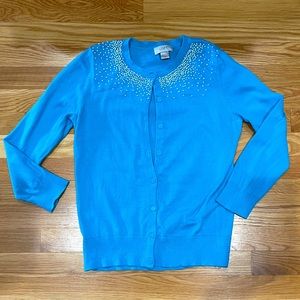 LOFT Women’s Blue Cardigan Sweater